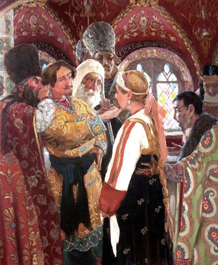 Русский свадебный обряд. Картина смотрины невесты Мясоедов. Михаил Федорович Романов смотрины невест. Смотрины Ивана Грозного. Выбор невесты царём Алексеем Михайловичем.