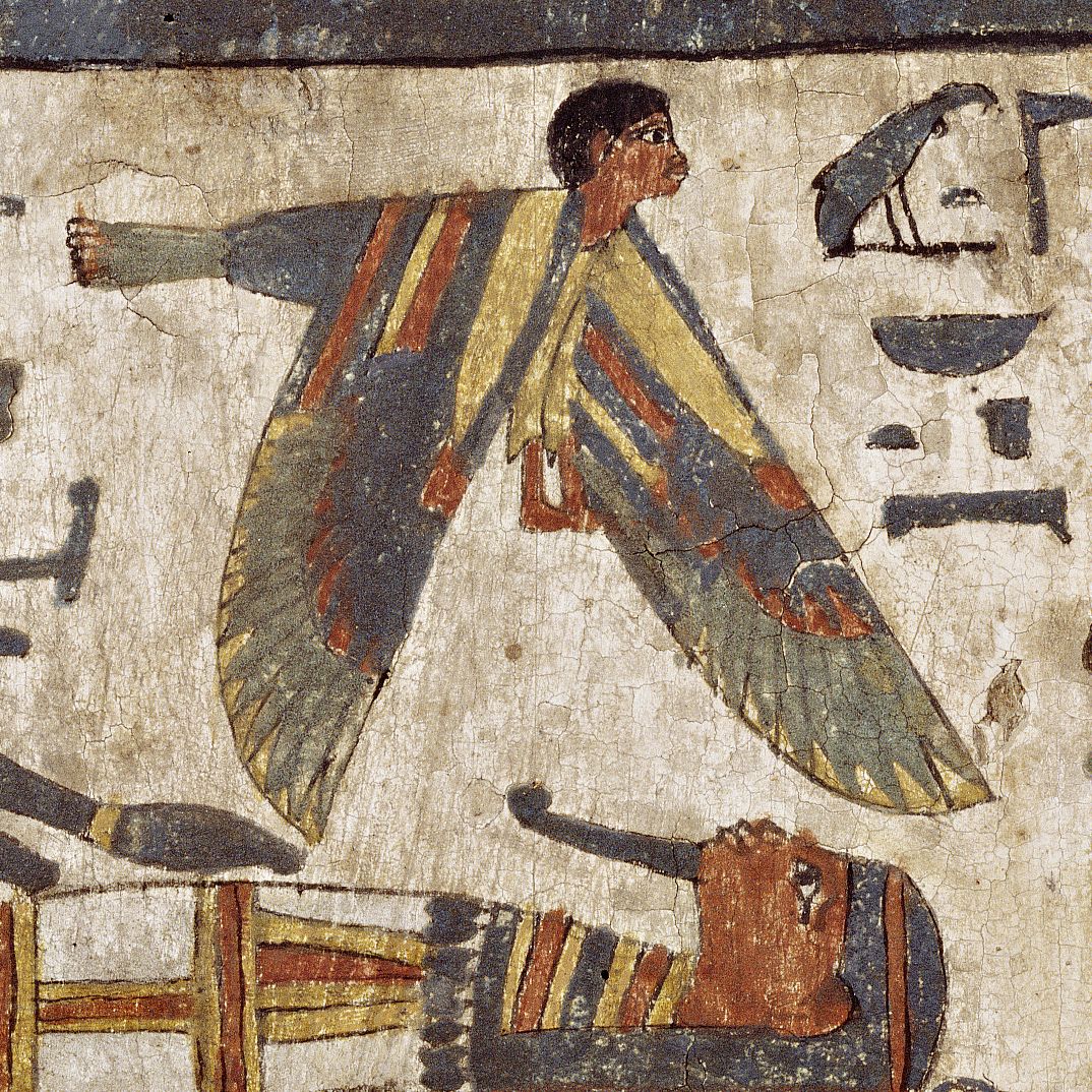 Ка и ба. Ба в древнем Египте. Ба древний Богин Египта. Египет Гробница Инхеркау фреска. Мифотворчество древнего Египта фрески.